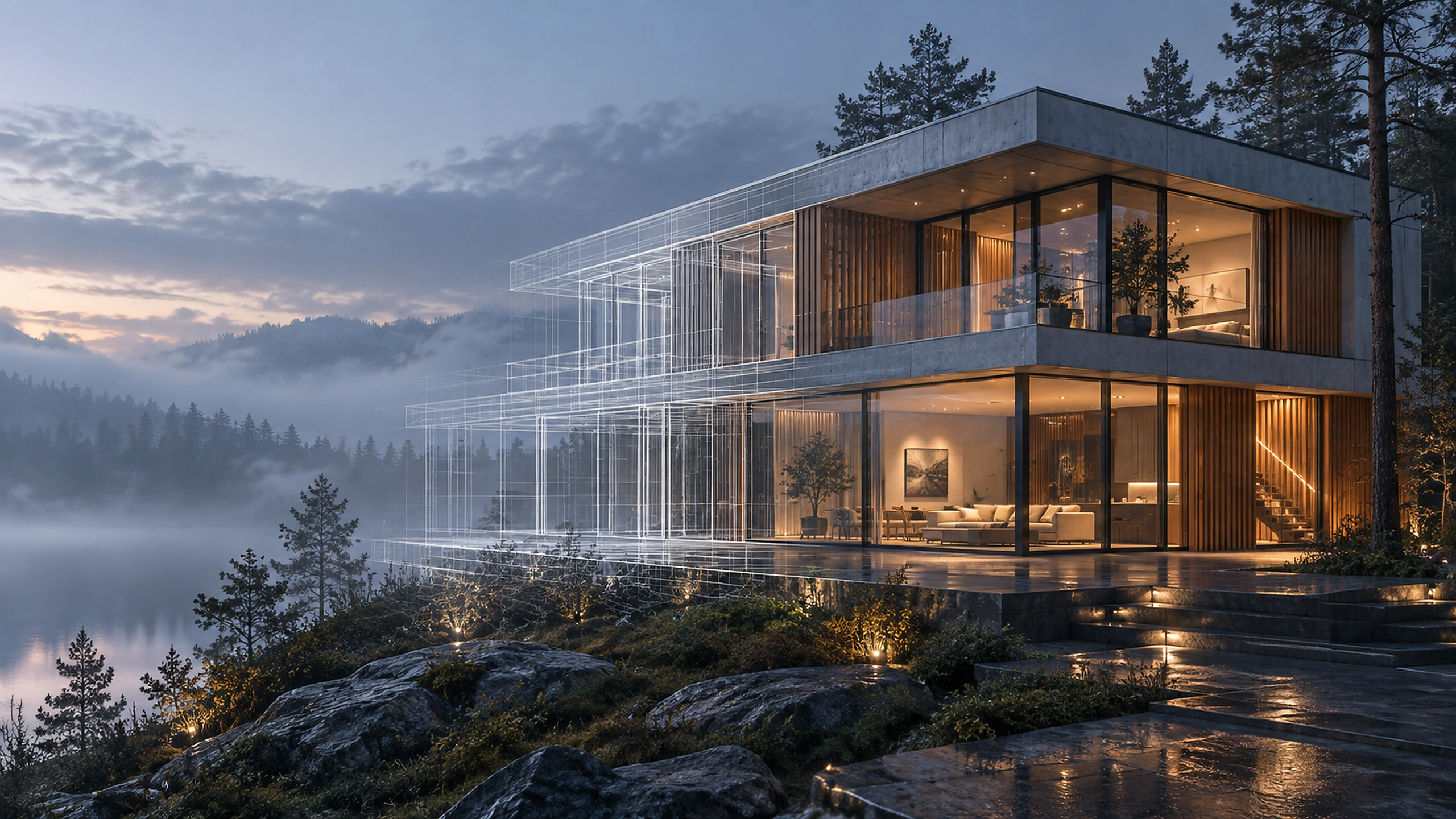 Современный дом: переход от BIM-модели к архитектуре